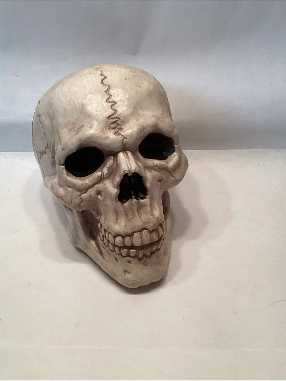 Realistic Skull Blow Mold Halloween Decor Scary Skeleton Creepy Decoration